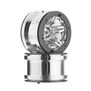 1/10 Rocksters 2.2 Beadlock Wheels, 12mm Hex, Chrome (2)