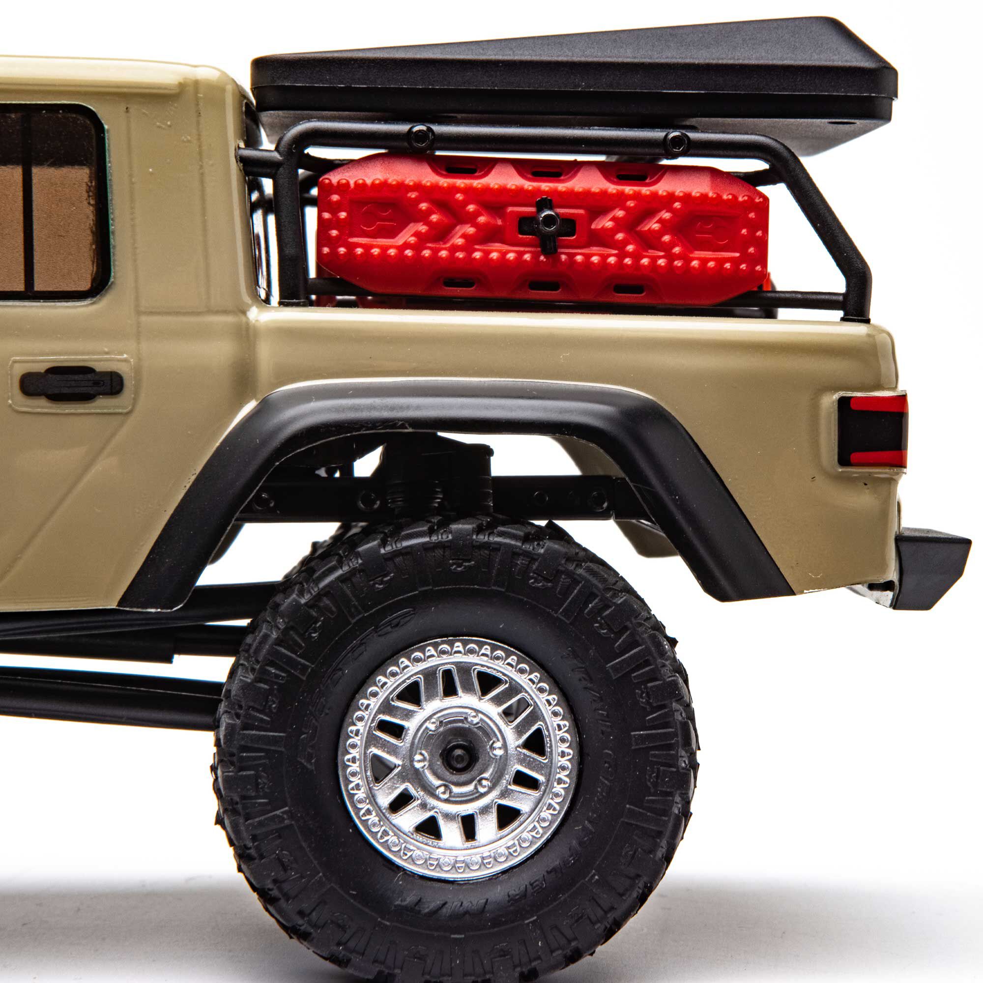 1/24 SCX24 Jeep JT Gladiator 4WD Rock Crawler Brushed RTR, Beige