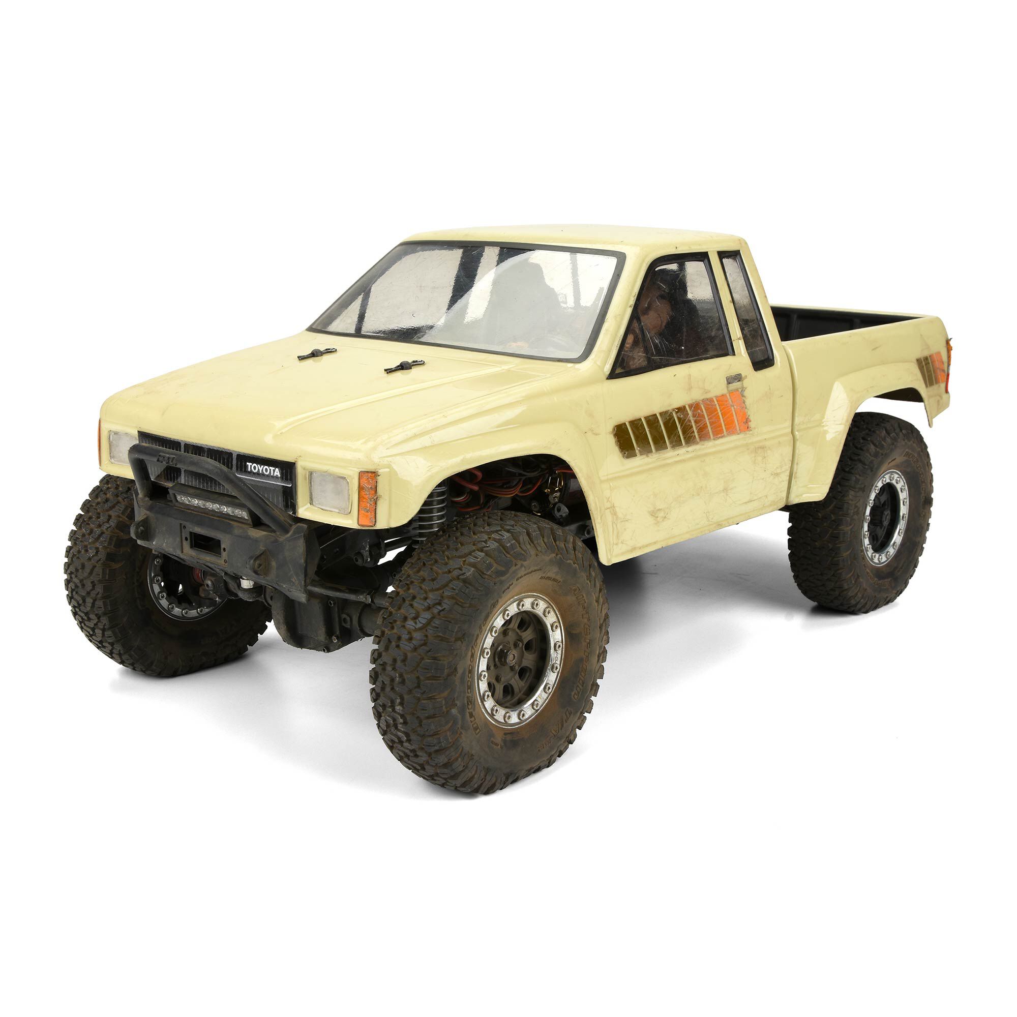 ガルヴィン　SCX10 60ボディ Pro-Line Racing 1/10 1985 Toyota HiLux SR5 Clear Body 12.3