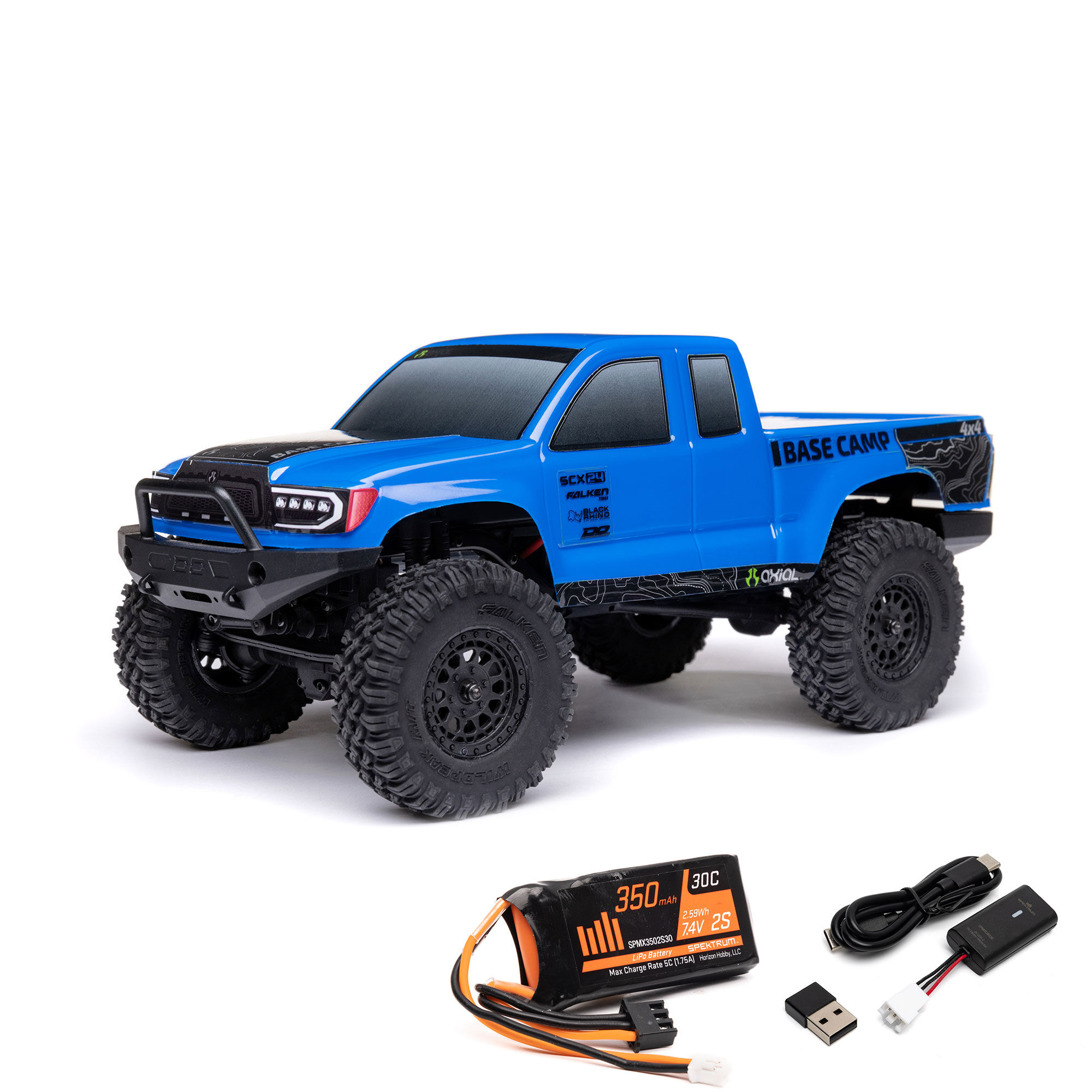 Axial 1/24 SCX24 Base Camp 4WD Rock Crawler Brushed RTR with