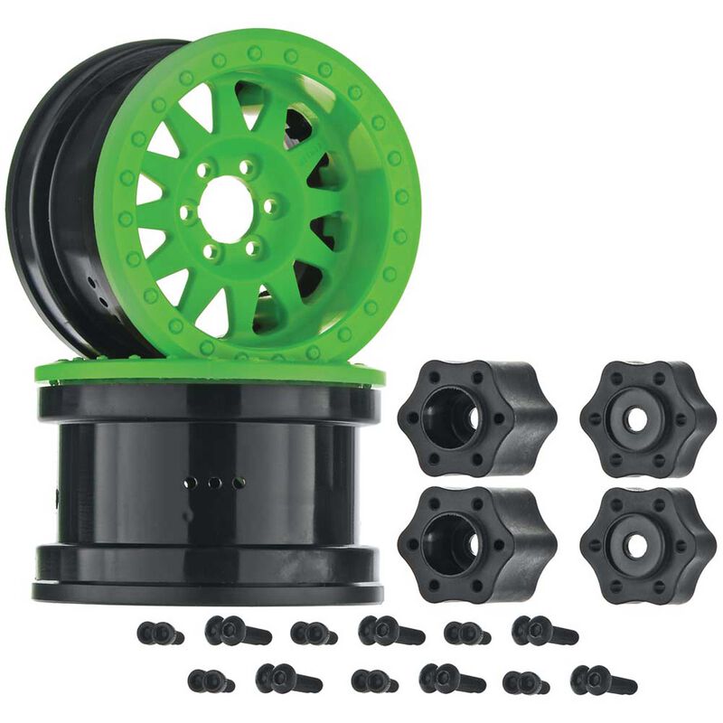 1/10 Method IFD 2.2 Beadlock Wheels, 12mm Hex, Green (2)