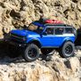 1/24 SCX24 2021 Ford Bronco 4X4 RTR Brushed Rock Crawler (Battery & Charger Included), Blue