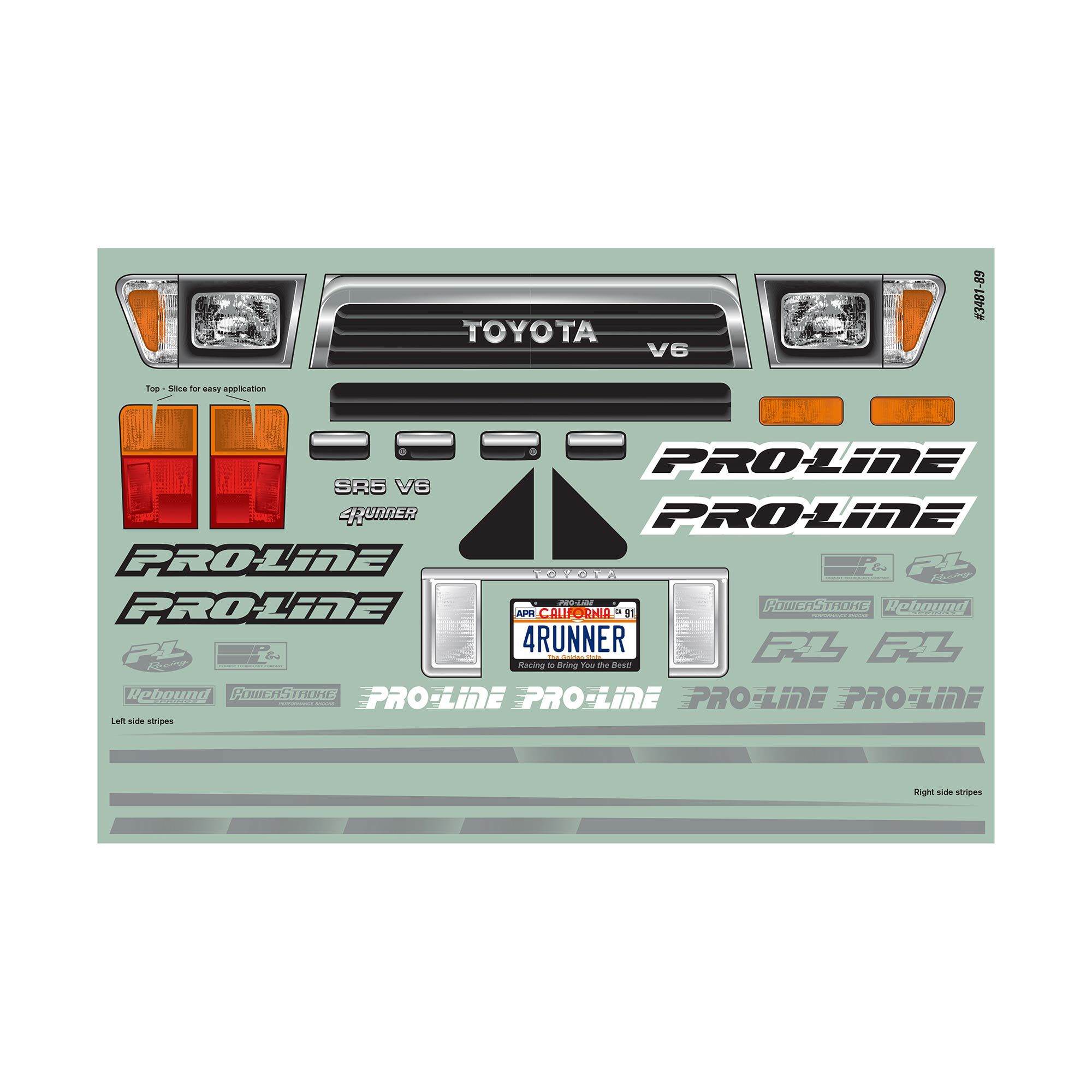 Pro-Line Racing 1/10 1991 Toyota 4Runner Clear Body 12.3