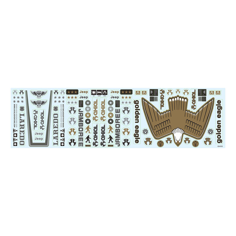 Axial Jeep Heritage Decal Sheet