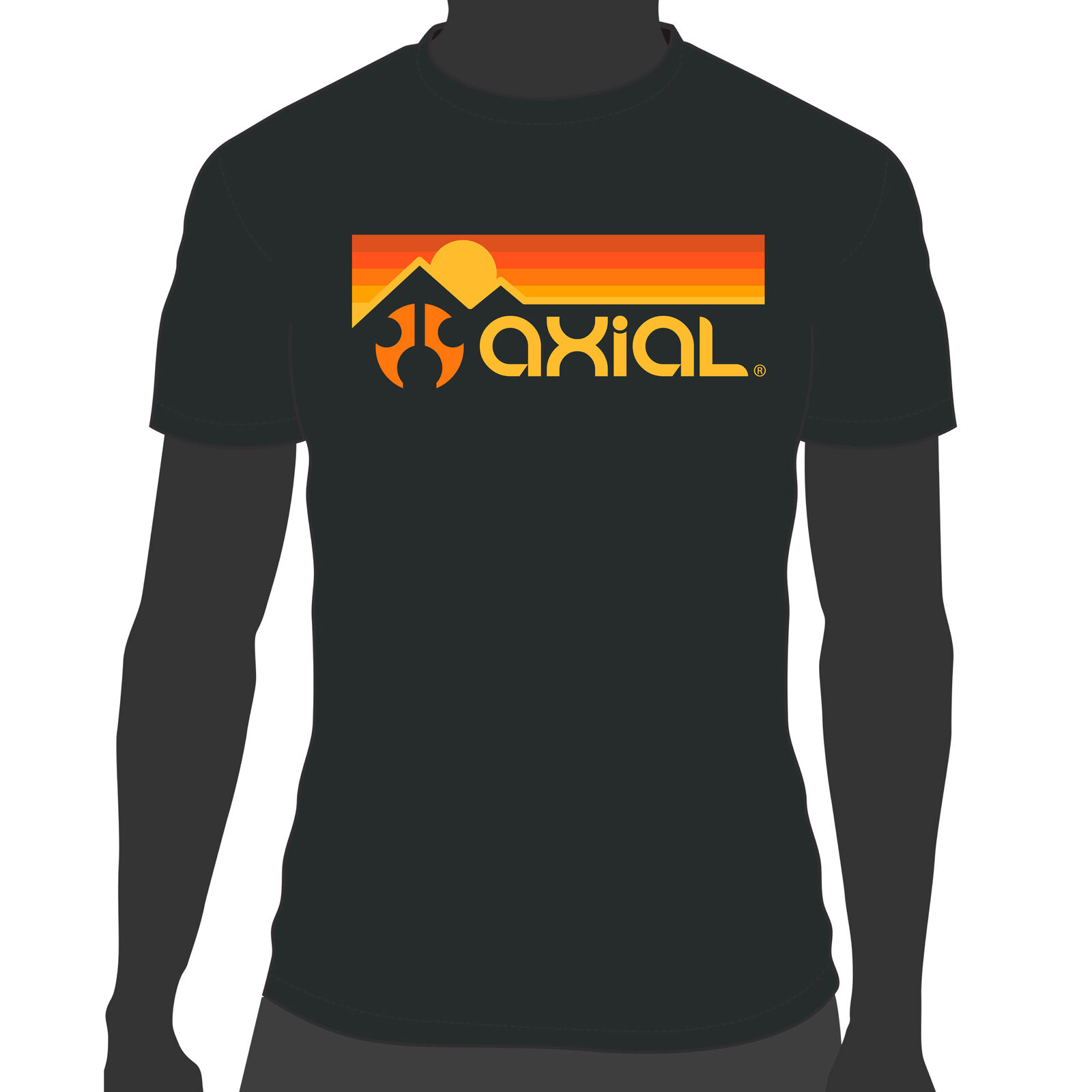 Axial Gradient Short Sleeve T-Shirt, XL