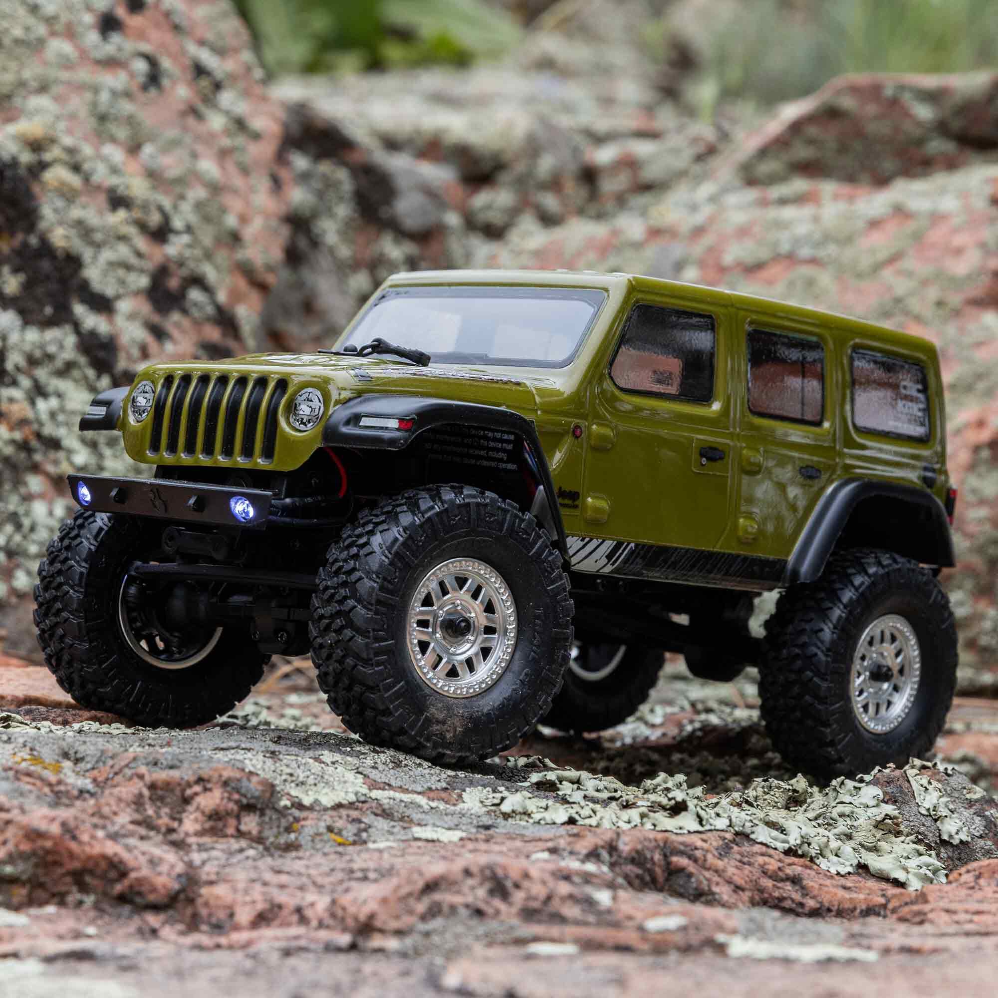 1/24 SCX24 Jeep Wrangler JLU 4X4 Rock Crawler Brushed RTR | Axial