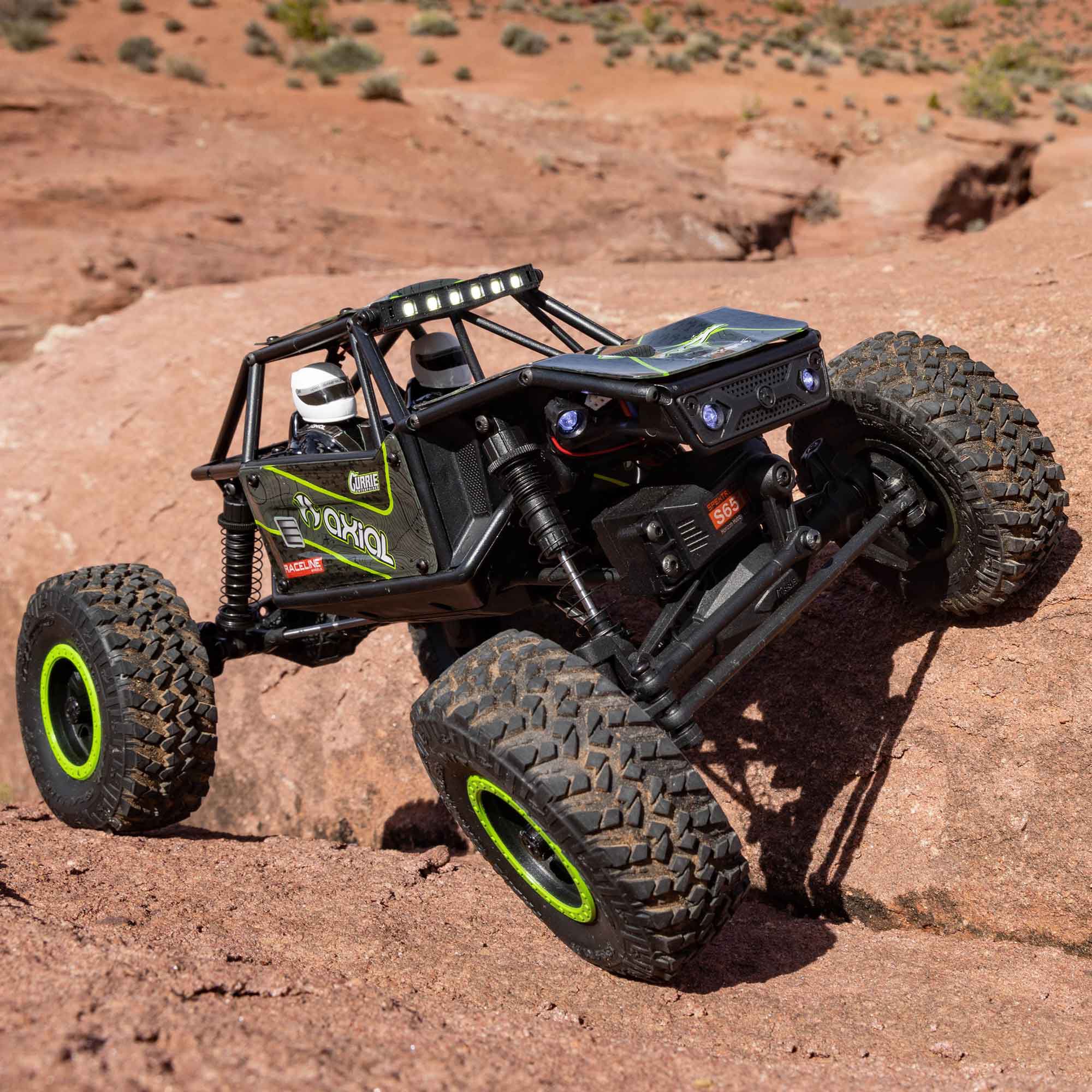 ホビーラジコン AXIAL CAPRA UTB18 RTR 1/18 UTB18 Capra 4WS 4X4 RTR Brushed Rock Crawler (Battery
