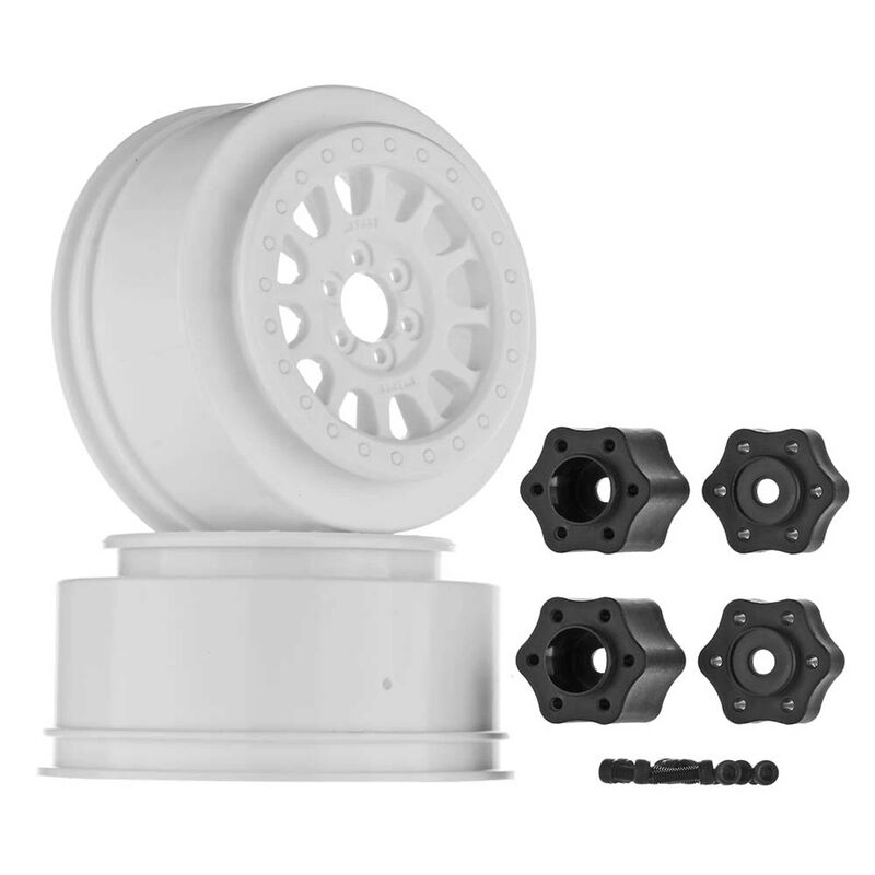 1/10 Method 105 2.2/3.0 Wheels, 12mm Hex, White (2)