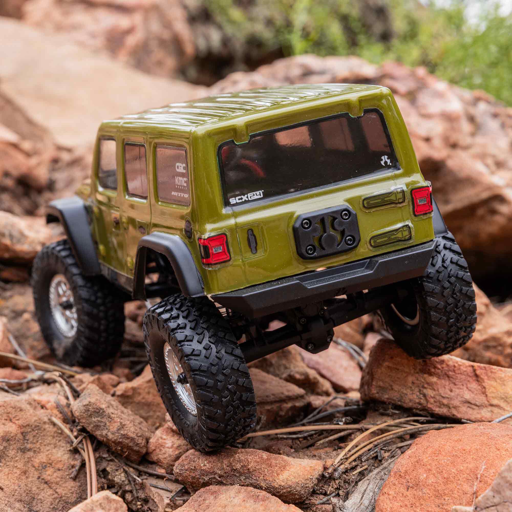 1/24 SCX24 Jeep Wrangler JLU 4X4 Rock Crawler Brushed RTR | Axial
