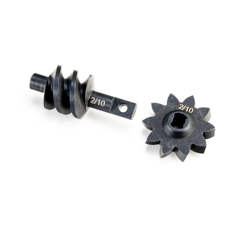 Axial Steel Ring/Pinion Worm Gear, 2/10, Trans: SCX30