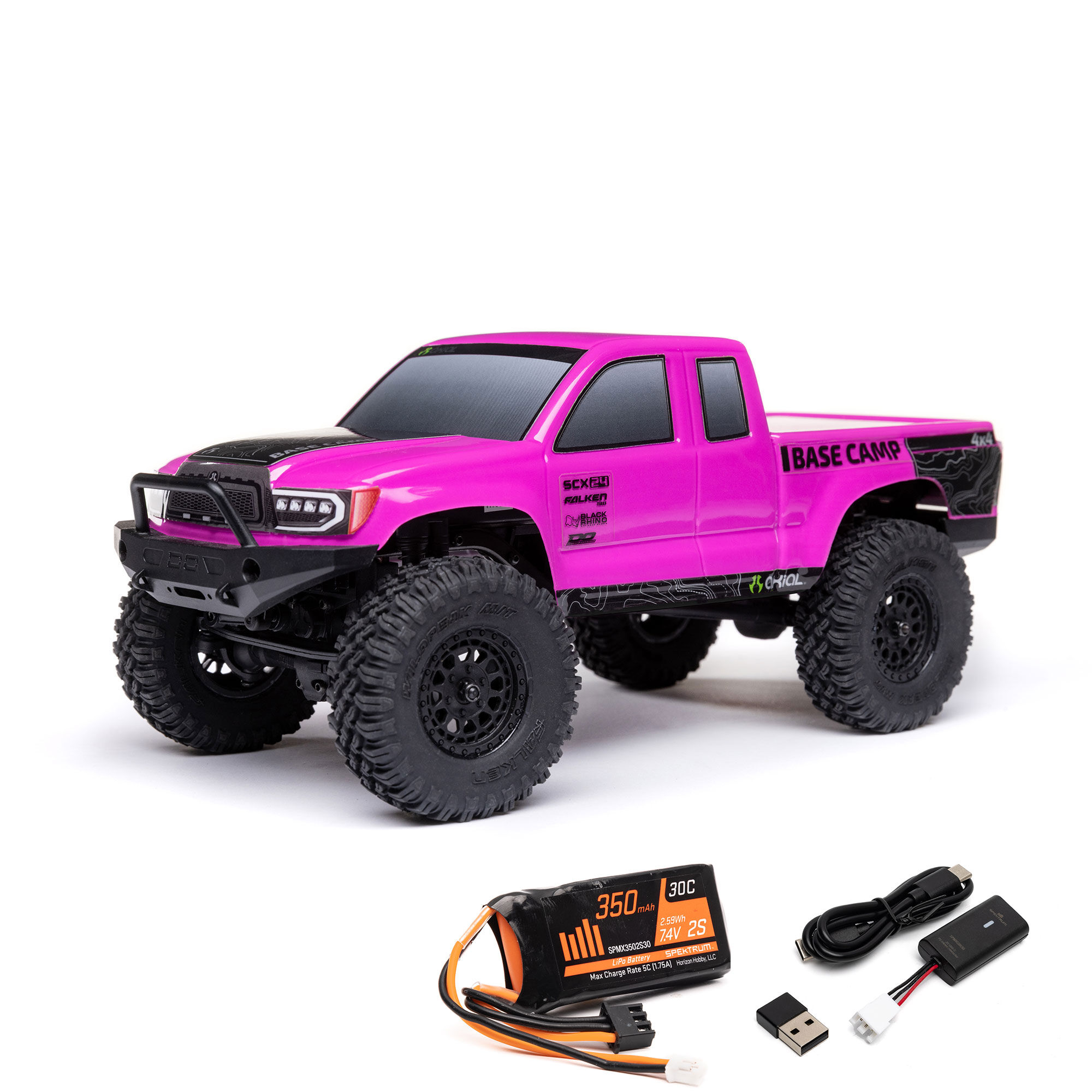 1/24 SCX24 Base Camp 4WD Rock Crawler Brushed RTR with Battery