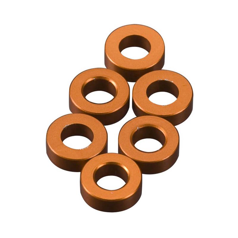 Spacer 2x6mm Orange (6)