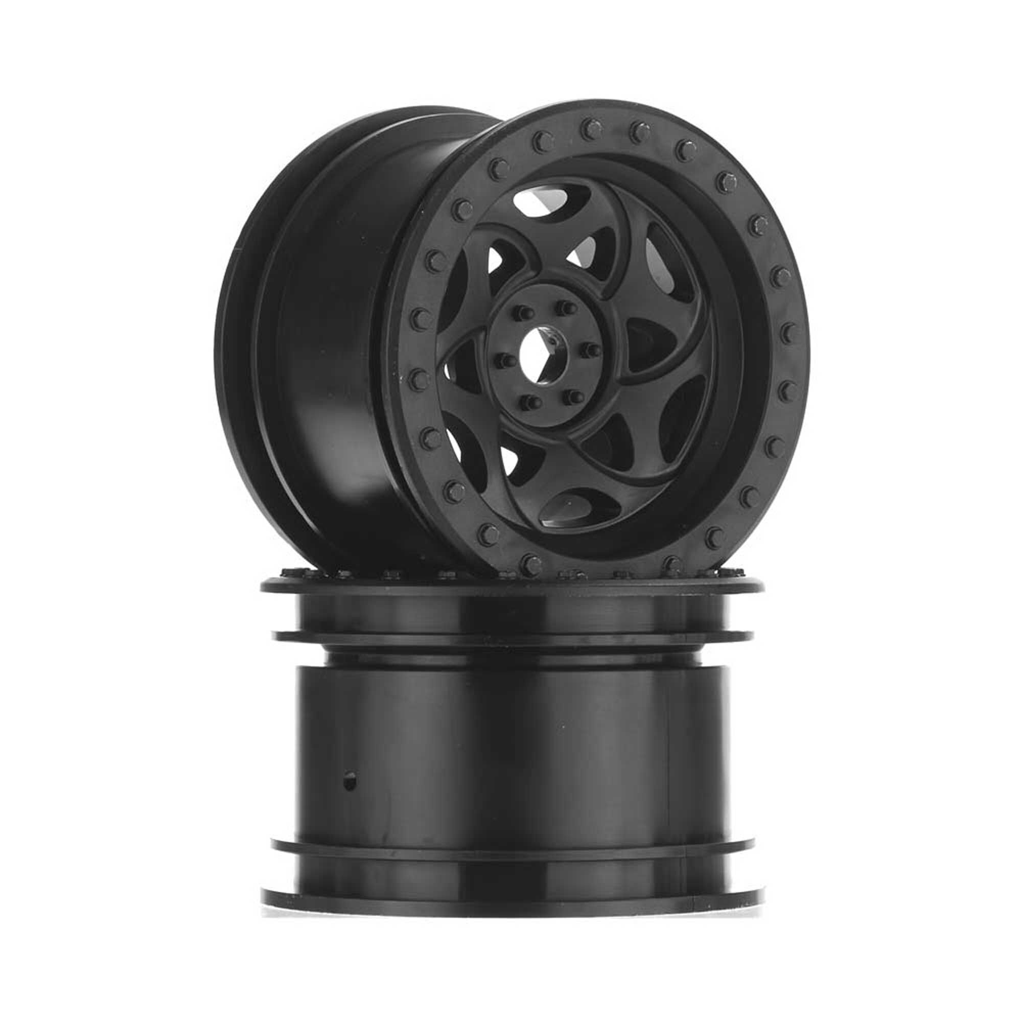 1 10 2.2 Walker Evans Wheels 12mm Hex Black 2 Axial Adventure