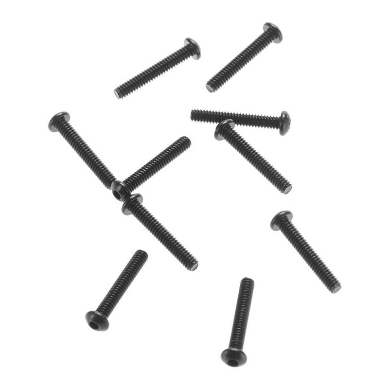 Hex Socket Button Head, M2.5 x 12mm Black (10)