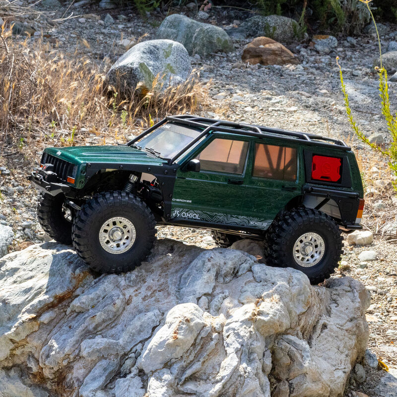 Axial 1/10 SCX10 III Jeep Cherokee XJ 4X4 RTR Brushed Rock Crawler, Green