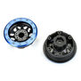 1/6 Steelies Stamped Steel 2.9" Dual Offset SCX6 Wheels Blue/Black