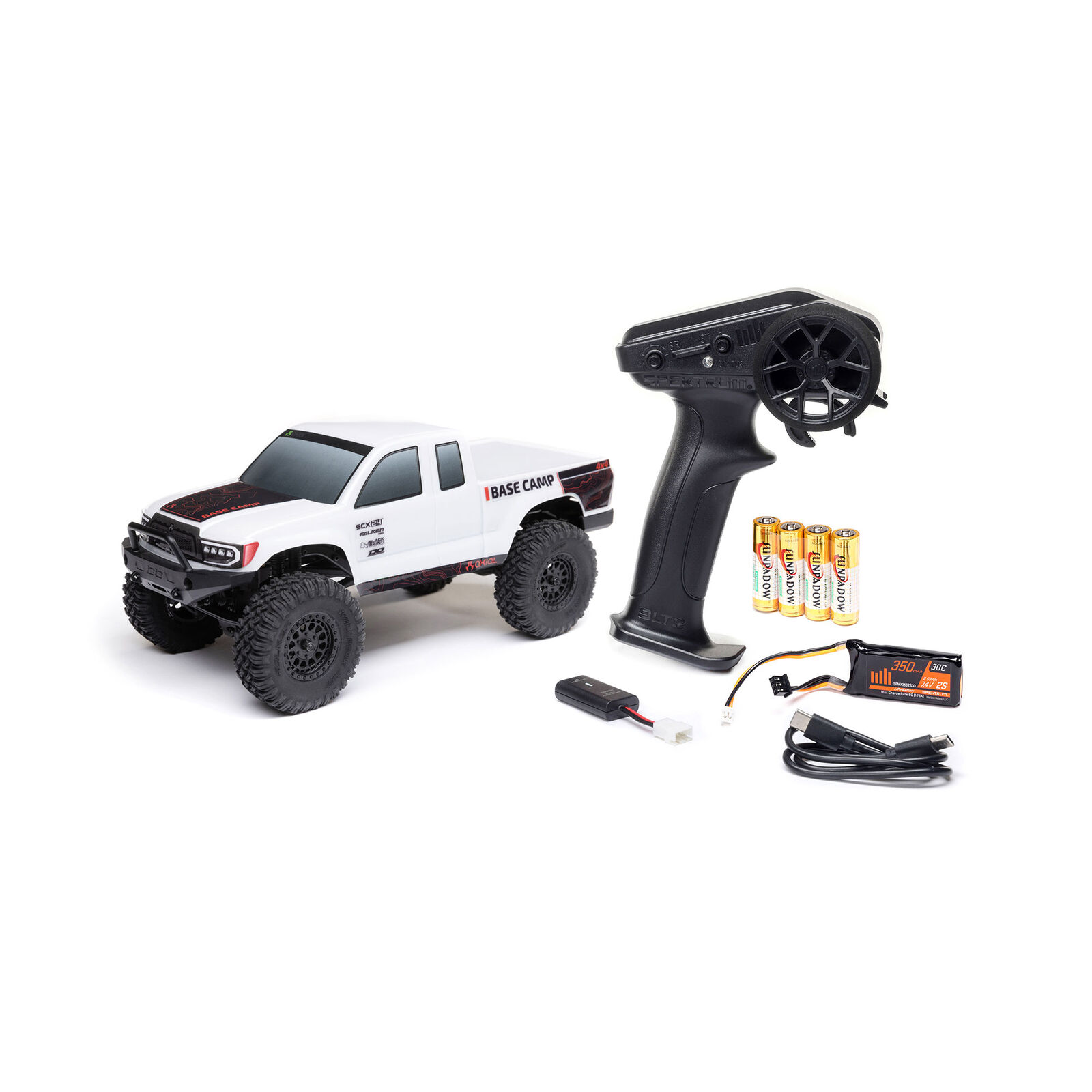 1/24 SCX24 Base Camp 4X4 RTR Brushed Rock Crawler (Battery & Charger ...