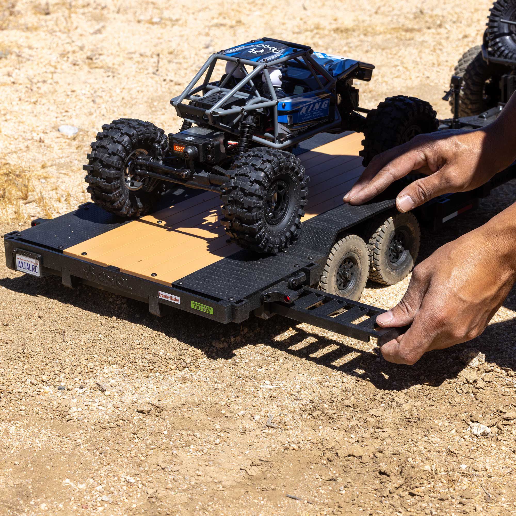 Axial 1/10 SCX10 Flat Bed Vehicle Trailer | Axial Adventure