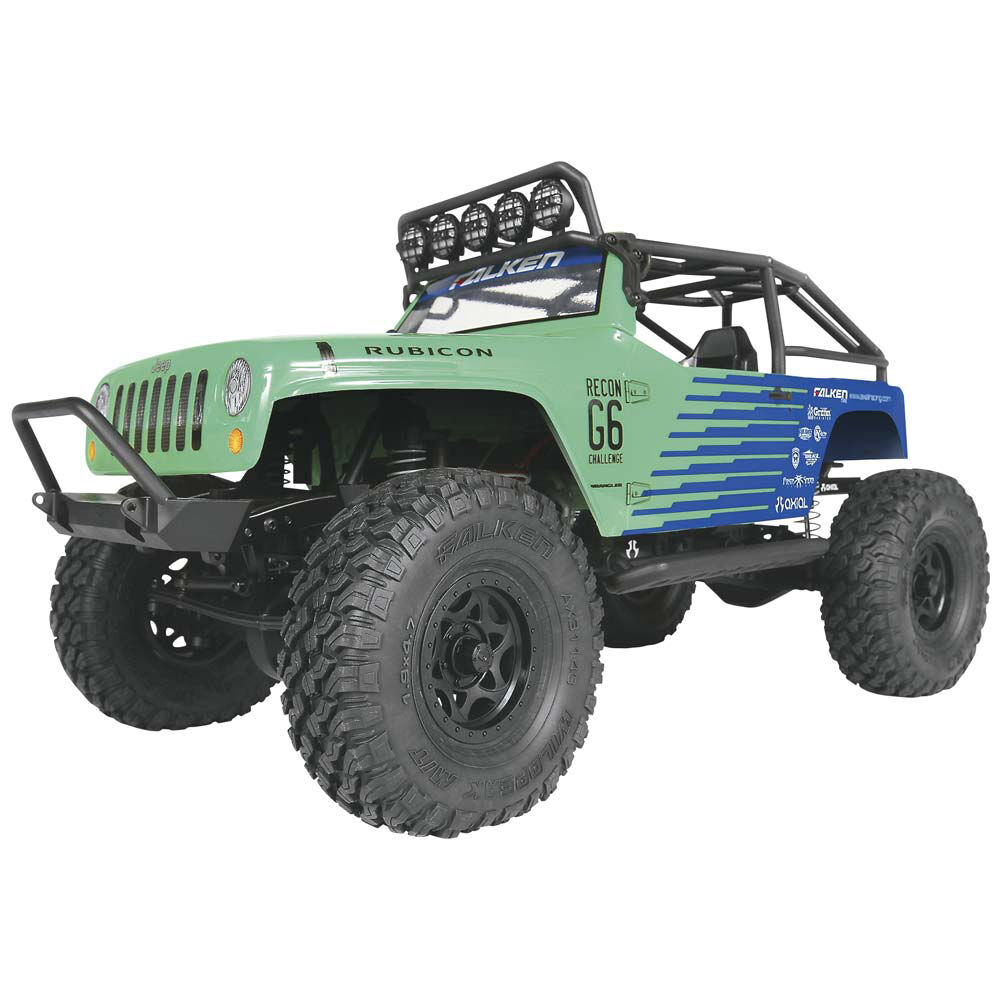 1 10 SCX10 Jeep Wrangler G6 Falken 4WD RTR | Axial Adventure