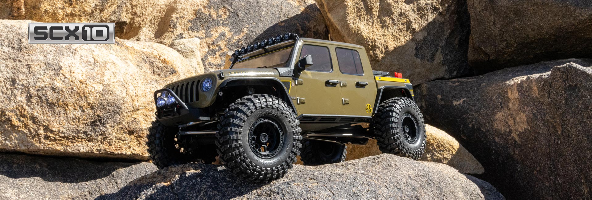 Axial 1/10 SCX10 III Motobilt Waypoint Jeep JT Gladiator RC Rock Crawler