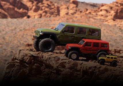 Scale Axial RC Rock Crawlers  1/6, 1/10, 1/18, and 1/24 Scale