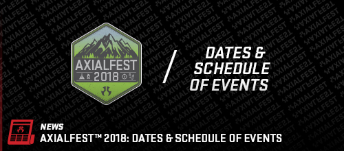 AXIALFEST2018 Dates and Schedule of Events