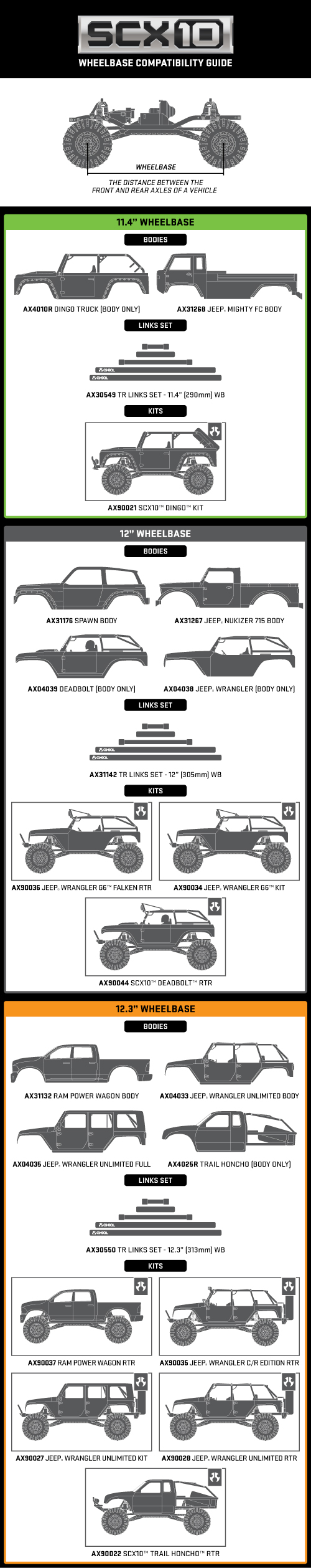 290mm wheelbase rc body deals