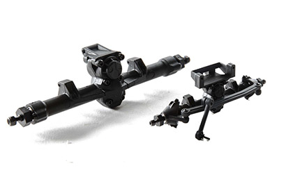 FRONT AND REAR SOLID AXLE HOUSINGS for the Axial SCX24 Toyota 4Runner 4x4 Readt to Run Rock Crawler