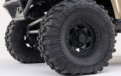 OFFICIALLY LICENSED WHEELS AND TIRES for the Axial 1/10 SCX10 III 1987 Toyota SR5 RC