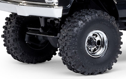 OFFICIALLY LICENSED INTERCO® SUPER SWAMPER TIRES for the Axial 1/30 SCX30 Chevrolet K10 4X4 Truck RTR