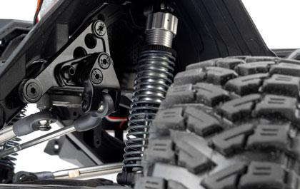 ALUMINUM ADJUSTABLE COIL-OVER SHOCKS for the Axial 1/10 SCX10 III Motobilt Waypoint Jeep JT Gladiator Rock Crawler