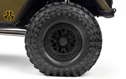 OFFICIALLY LICENSED WHEELS for the Axial 1/10 SCX10 III Motobilt Waypoint Jeep JT Gladiator Rock Crawler