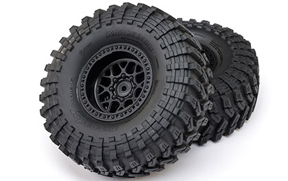 KMC GRENADE WHEELS & OFFICIALLY LICENSED MAXXIS TIRES for the Axial SCX10 III Coyote RC Rock Crawler
