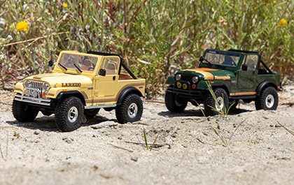OFFICIALLY LICENSED JEEP CJ-7 CLASSIC ABS HARD BODY (CLASSIC VERSION) for the Axial 1/30 SCX30 Jeep CJ-7 Brushed RC Rock Crawler