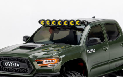 OFFICIALLY LICENSED TOYOTA TACOMA ABS HARD BODY for the Axial 1/30 SCX30 Toyota Tacoma TRD Pro 4X4 Ready-To-Run Brushed Rock Crawler