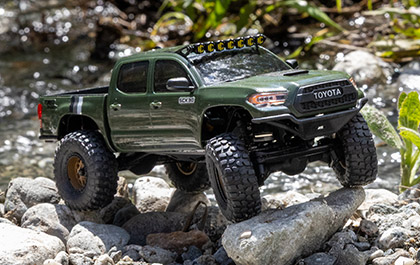 ROCK CRAWLER EDITION for the Axial 1/30 SCX30 Toyota Tacoma TRD Pro 4X4 Ready-To-Run Brushed Rock Crawler