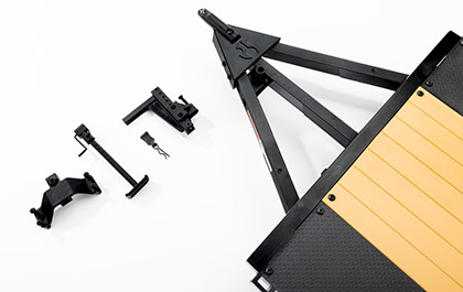 ADJUSTABLE HITCH SYSTEM for the Axial SCX10 Flat Bed Vehicle Trailer