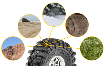 Extreme Terrain Versatility for the Pro-Line 1/30 Mickey Thompson Baja Pro X RC Tires