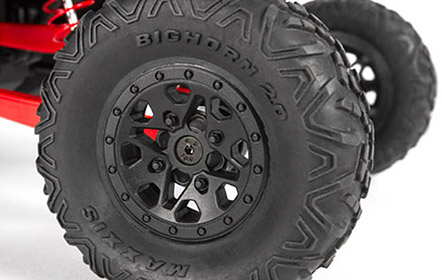 Exploded view: Axial Yeti Jr. Can-Am Maverick 4WD 1:18 RTR - Rear