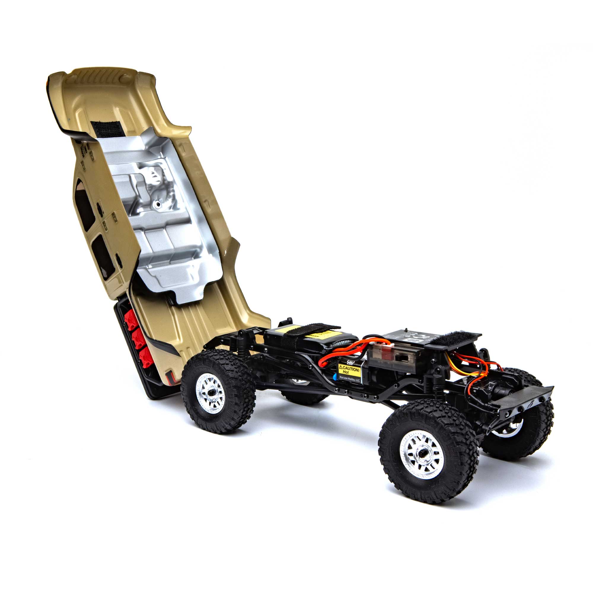 1/24 SCX24 Jeep JT Gladiator 4X4 RTR Brushed Rock Crawler (Battery & Charger Included), Beige