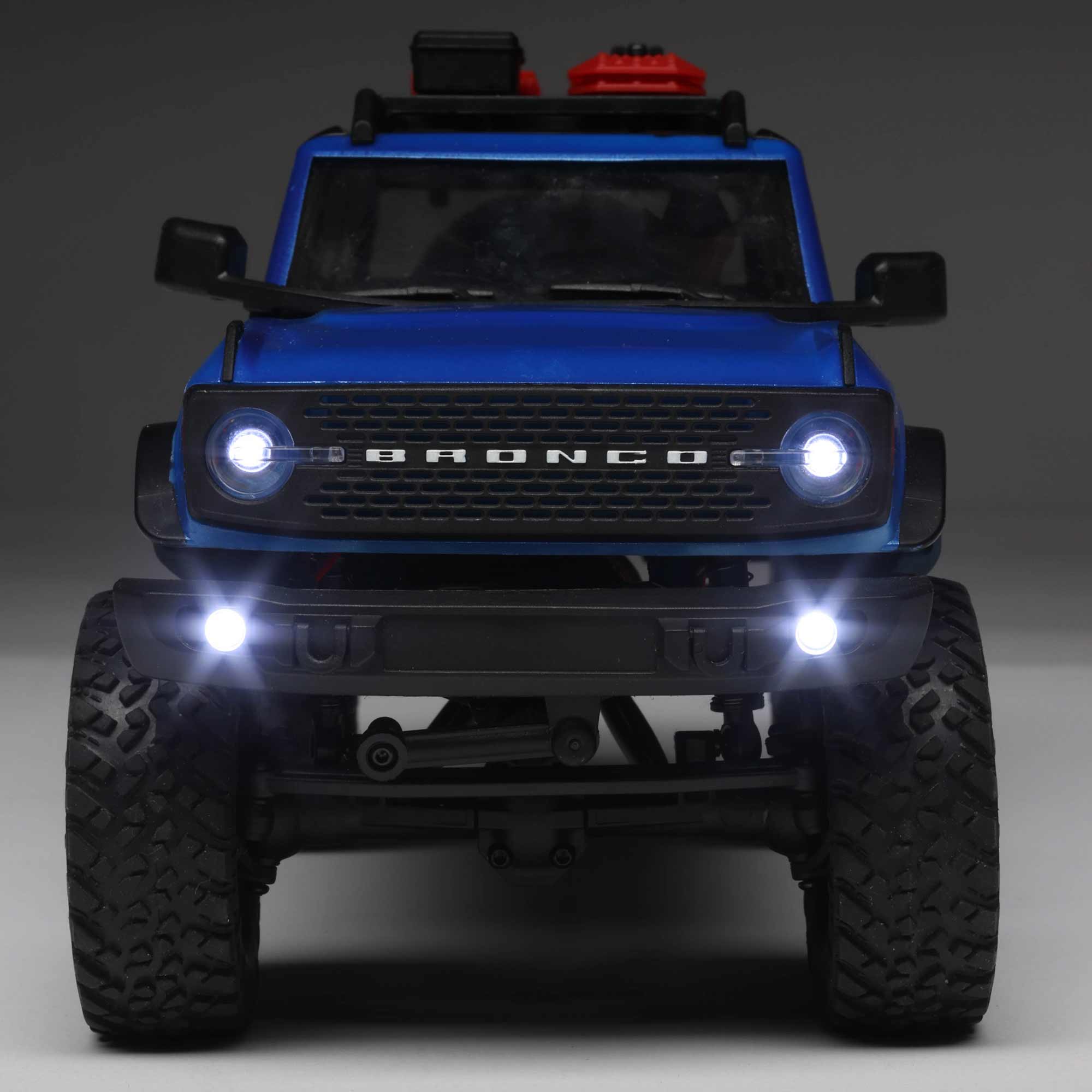 1/24 SCX24 2021 Ford Bronco 4X4 RTR Brushed Rock Crawler (Battery & Charger Included), Blue
