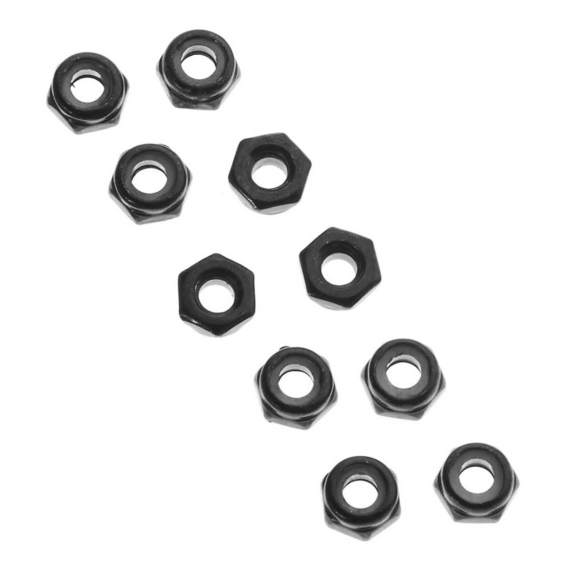 Axial Thin Nylon Locking Hex Nut M3 Black (10) | Axial Adventure
