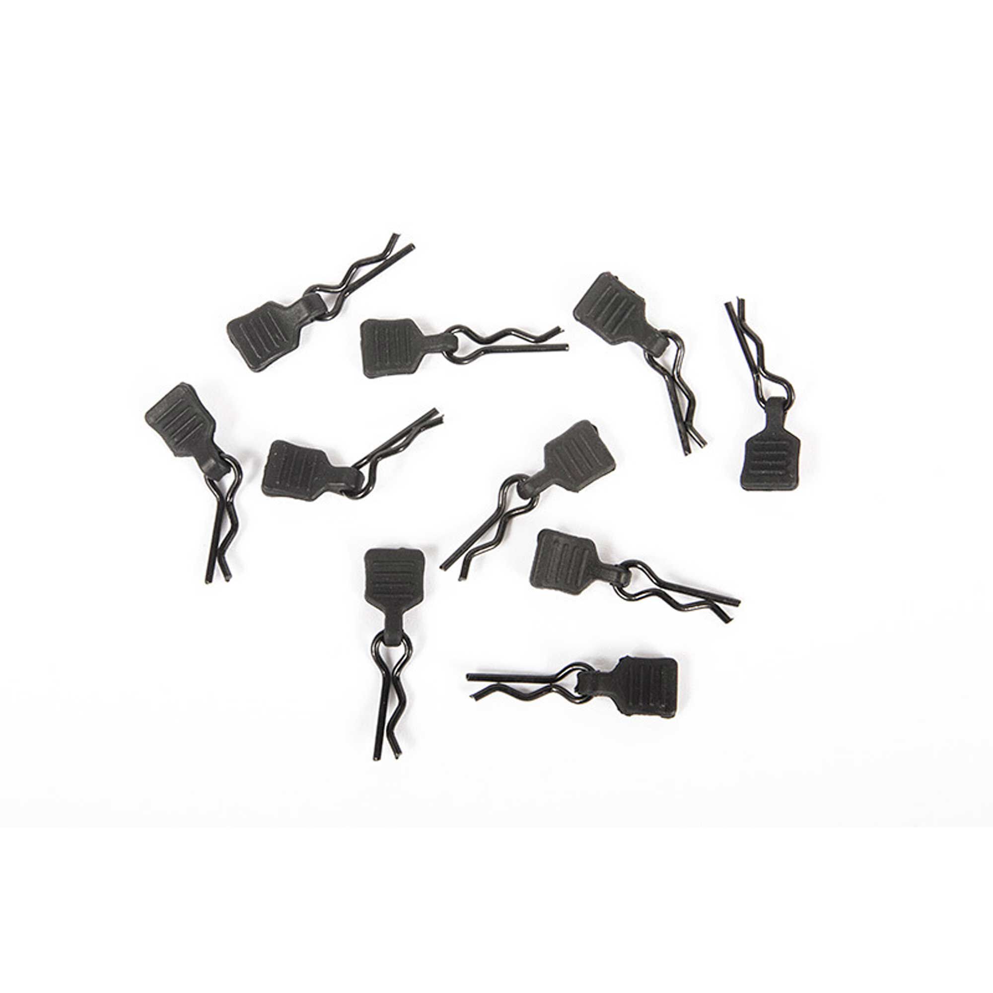 3mm Body Clip with Tab, Black (10) | Axial Adventure