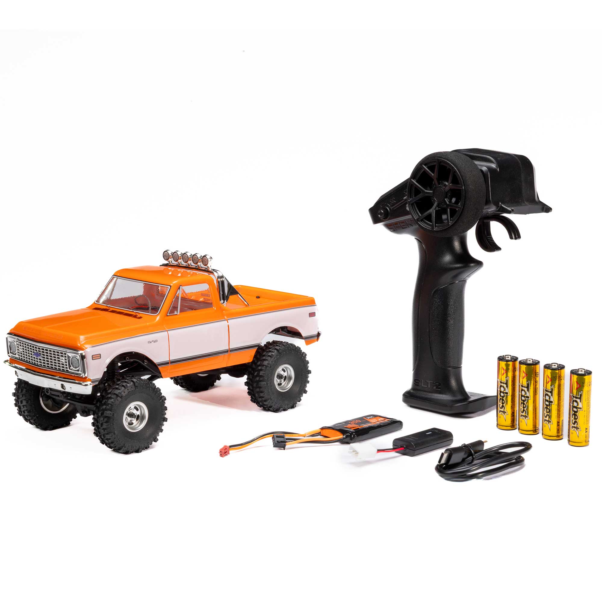 Axial 1/24 SCX24 1967-1972 Chevrolet C10 4WD Truck RTR, Orange