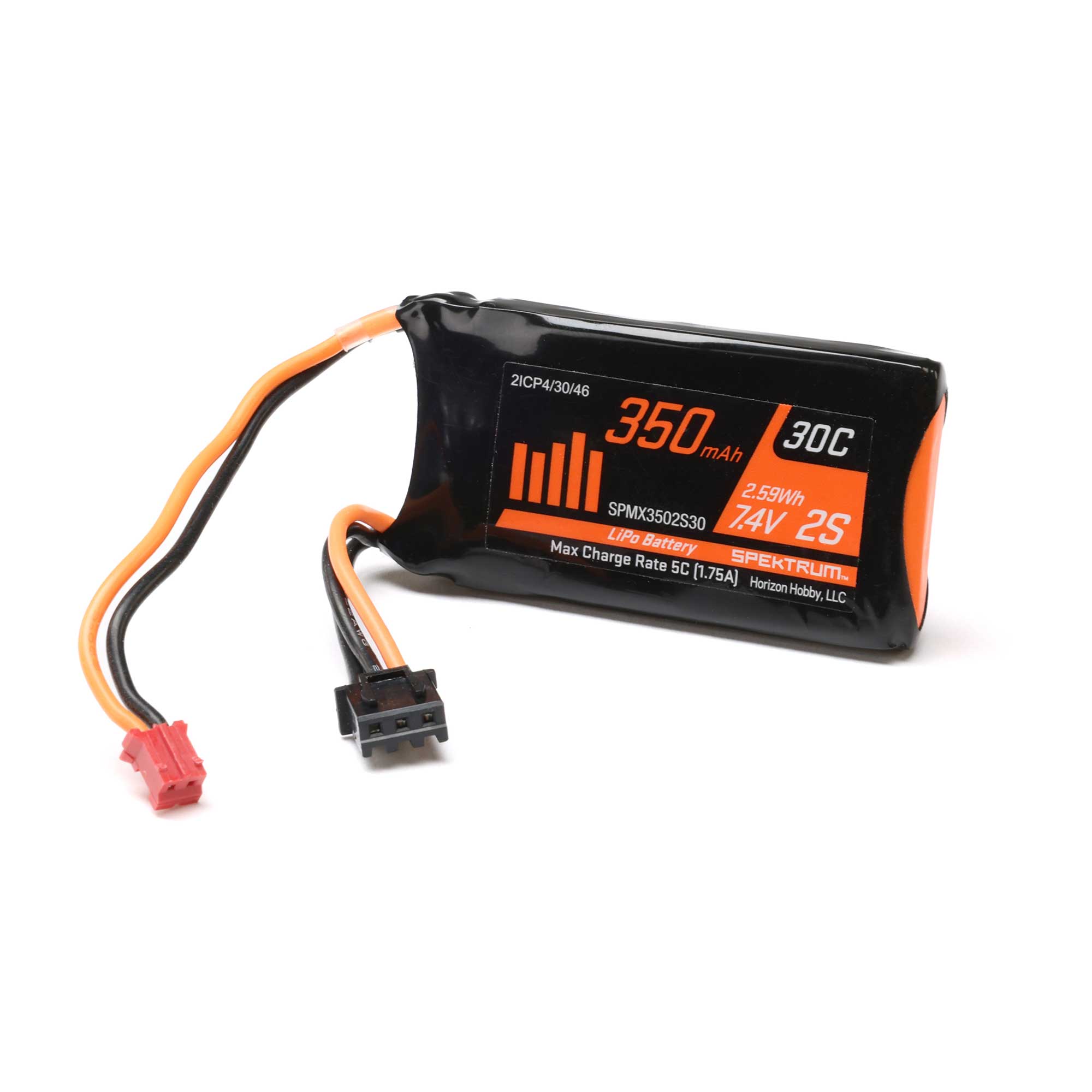 7.4V 350mAh 2S LiPo Battery: SCX24 PH 2.0 | Axial Adventure